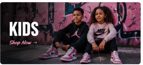 Kids wearing sneakers