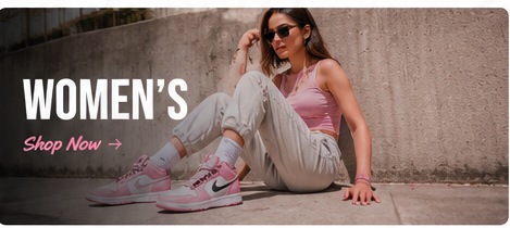 Woman wearing sneakers